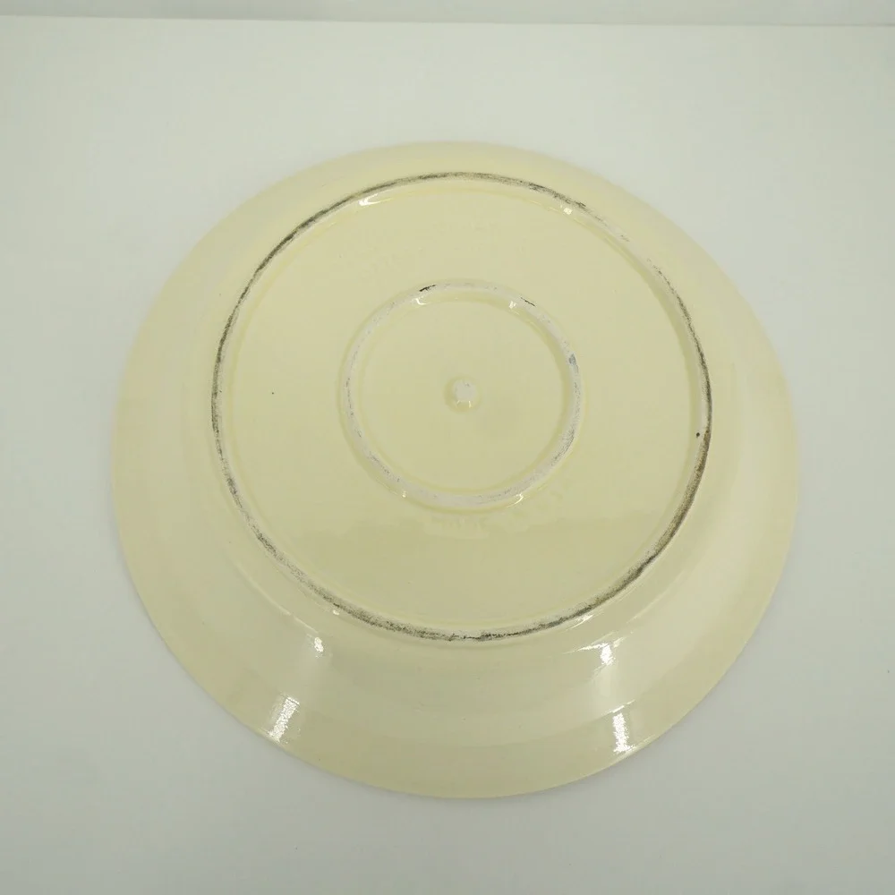 Treasure Craft Pie Dish 10.5in Cream Farm Fresh Berries Vintage Pottery